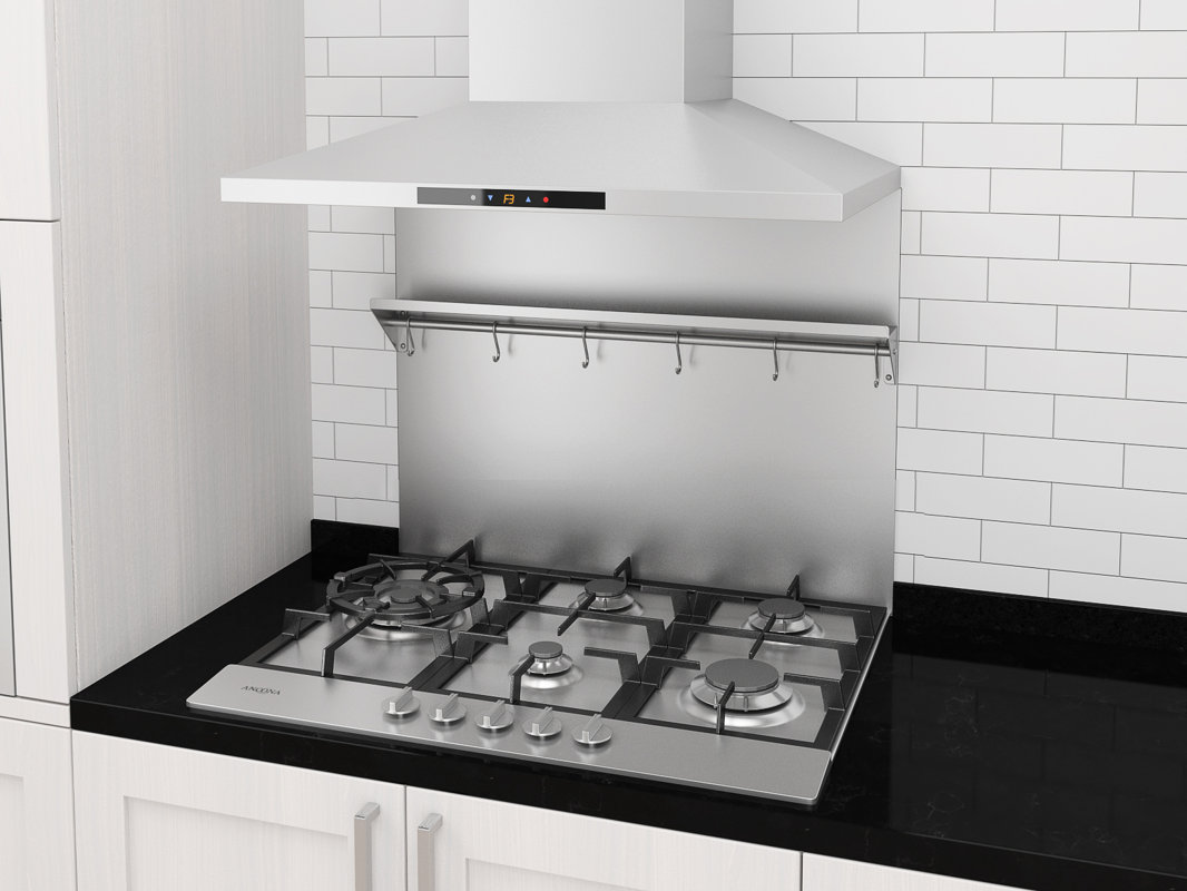 Ancona Backsplash Stainless Steel Wall Mounted Pot Rack & Reviews